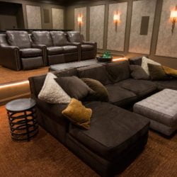 Custom home movie theater specialty project